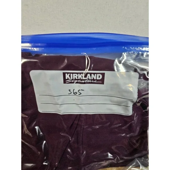 Reebok Womens High Waisted Logo Leggings Plum Purple Metallic Silver Size Medium - Picture 7 of 7